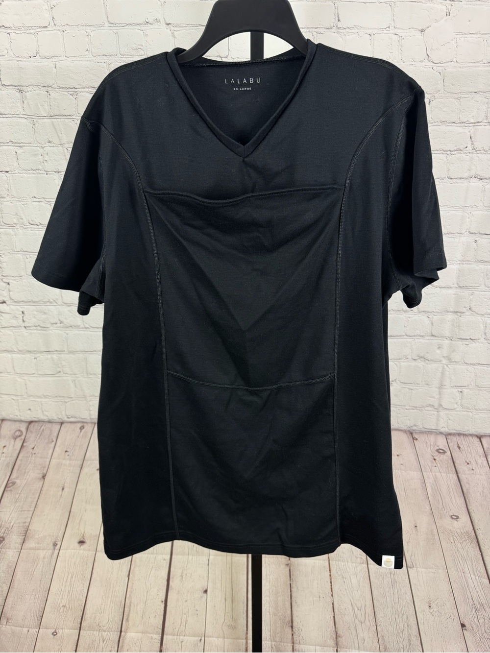 Lalabu Dad Shirt Black Men’s Babywearing Kangaroo Carrier T-Shirt Size 2XL